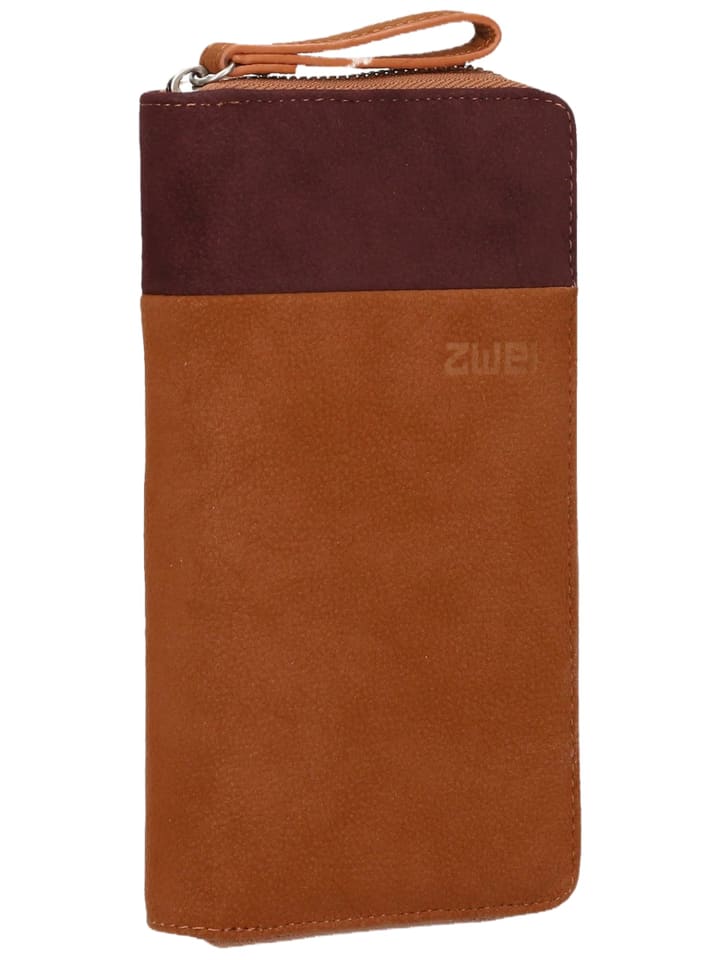 Geldbörse Eva EV2 in Nubuk-Cognac