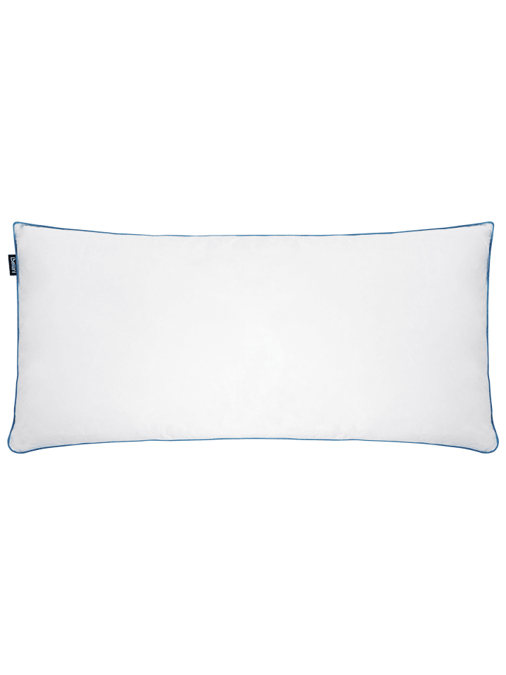 Kissen ANETO in Weiß/Blau - (W) 40 x (H) 8 x (L) 80 cm