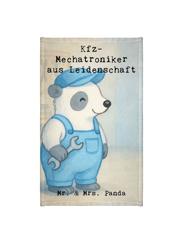Handtuch Kfz-Mechatroniker Leidenschaft Design ... in Weiß