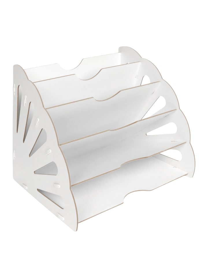 Briefablage in Weiß - (B)34 x (H)28 x (T)28 cm