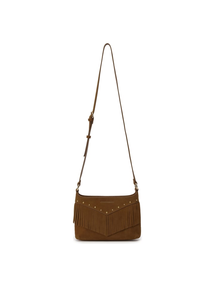 Jane Cozy Umhängetasche Leder 29 cm cognac