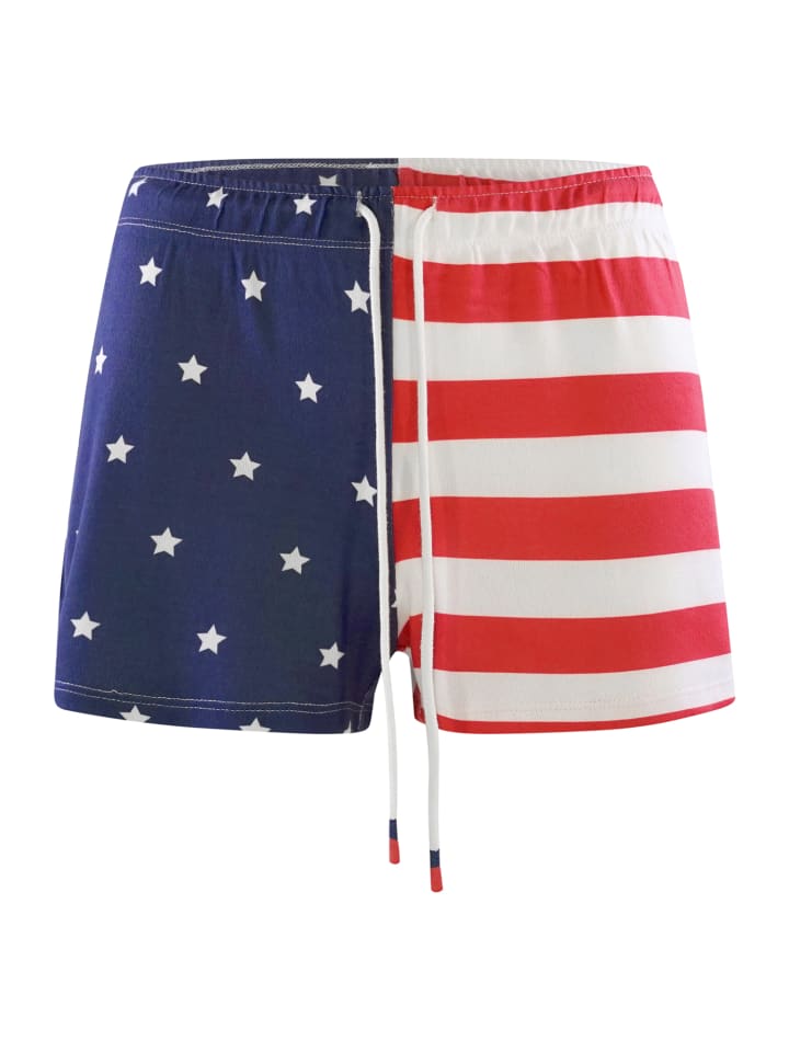 Pyjamashorts Rad White & Blue in multicolor 1