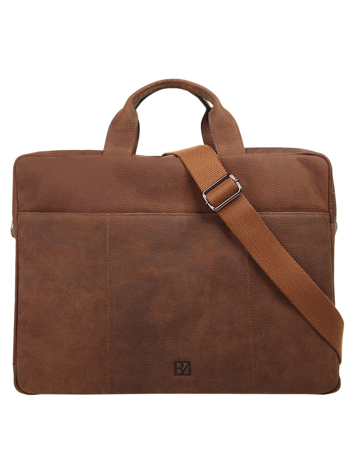 Aktentasche echt Leder in cognac