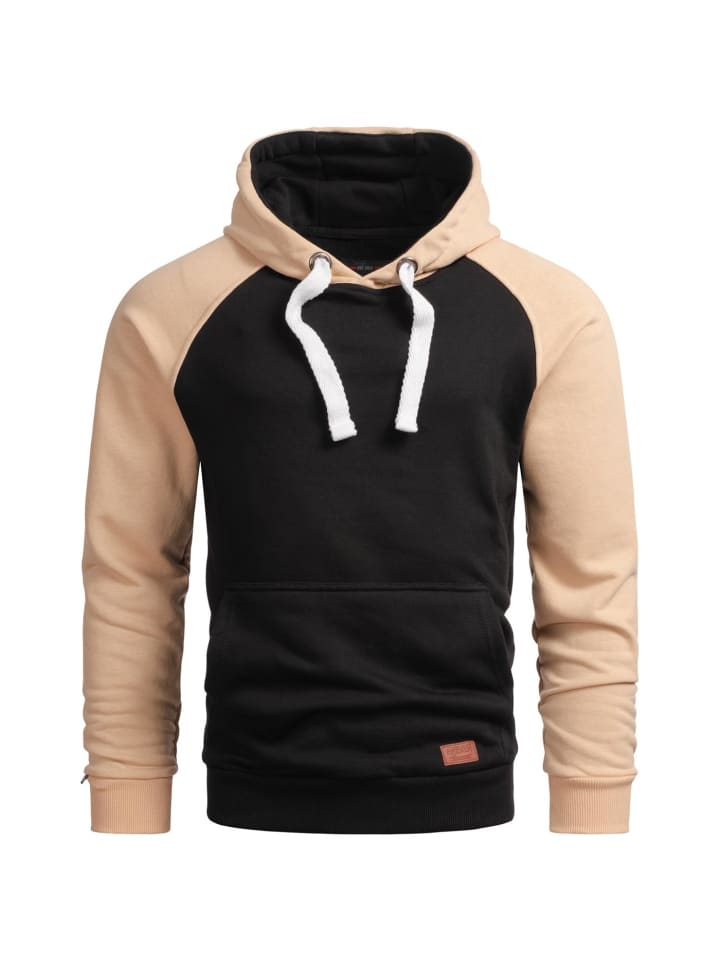 Hoodie Alessandro Salvarini Herren Sweatjacke AS297 in Beige