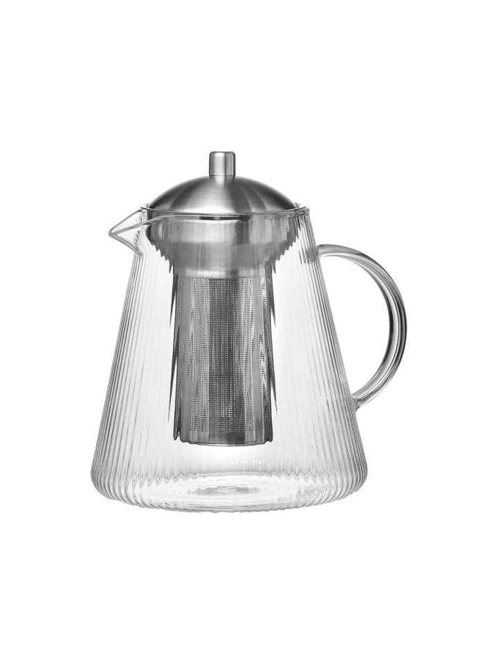 Teekanne mit Edelstahlsieb Jive in Transparent 1,5 l