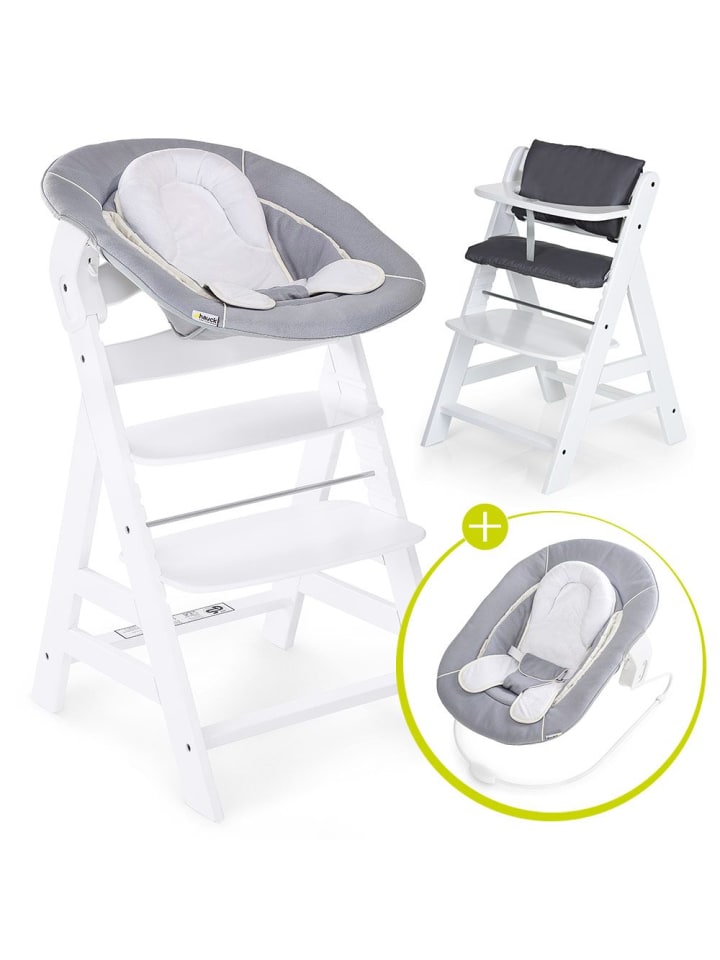 Alpha Plus White Newborn Set - 4-tlg. in weiss,grau