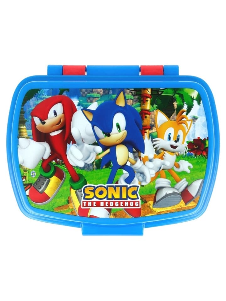 Sonic the Hedgehog Kinder Brotdose – Lunchbox Pausenbox Schulbrotbox in Rot