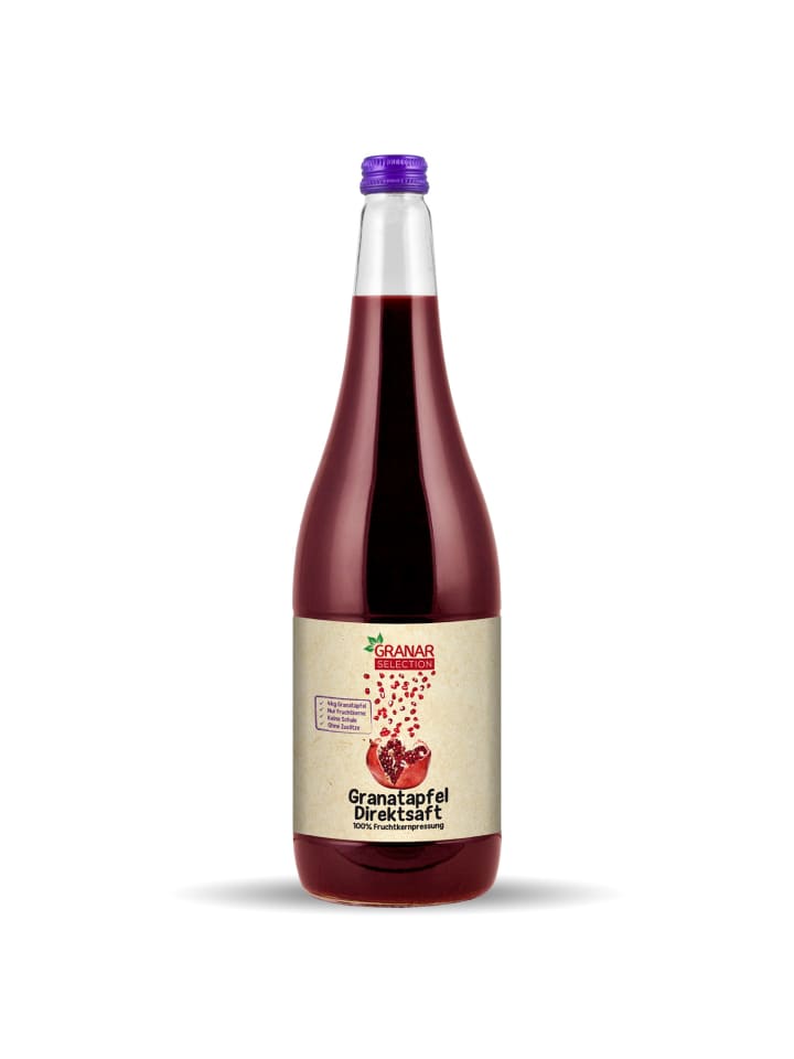 3 x 1 Liter Granatapfel Direktsaft aus Kernpressung