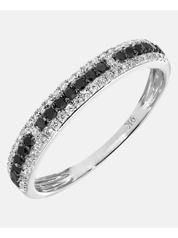 Eternity-Ring aus 375 Weißgold mit 0.33 Karat Diamant