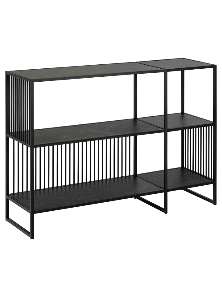 Regal Strington Schwarz 120 x 35 cm