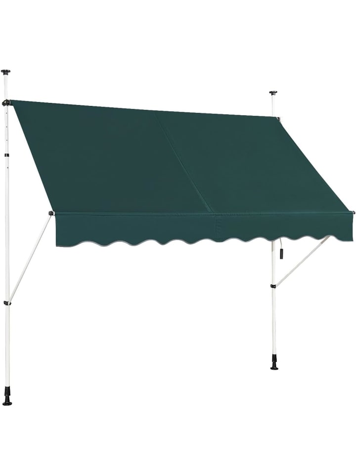 Klemmmarkise 250 cm in Grün