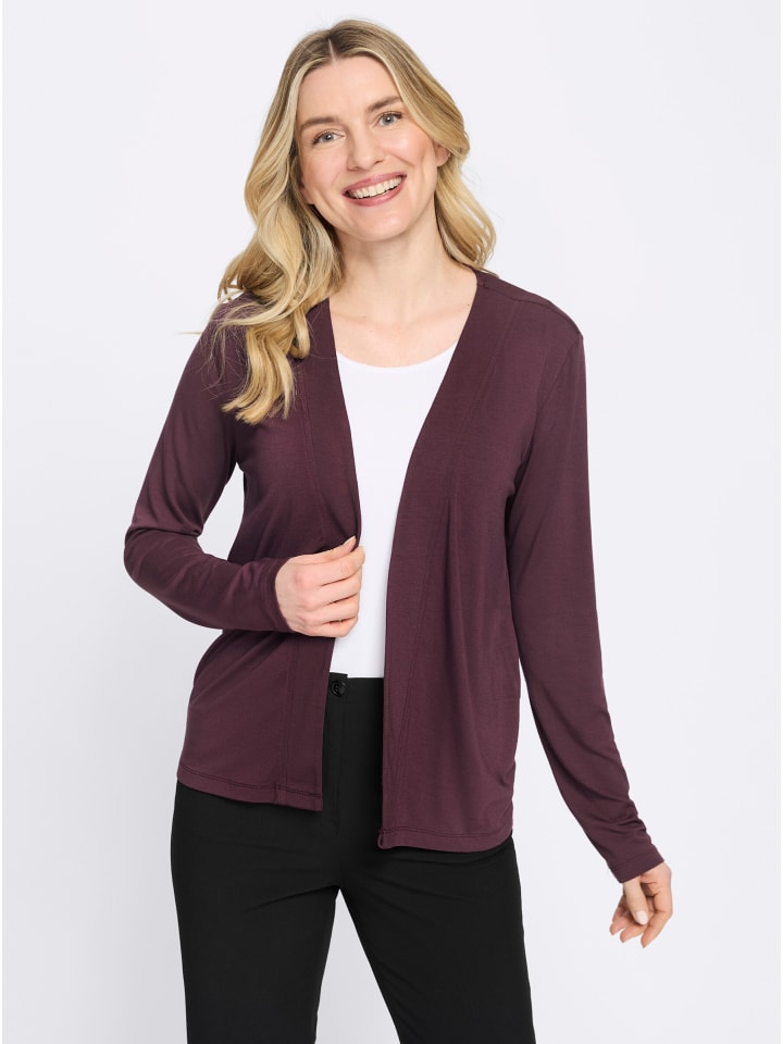 Shirtjacke in burgund