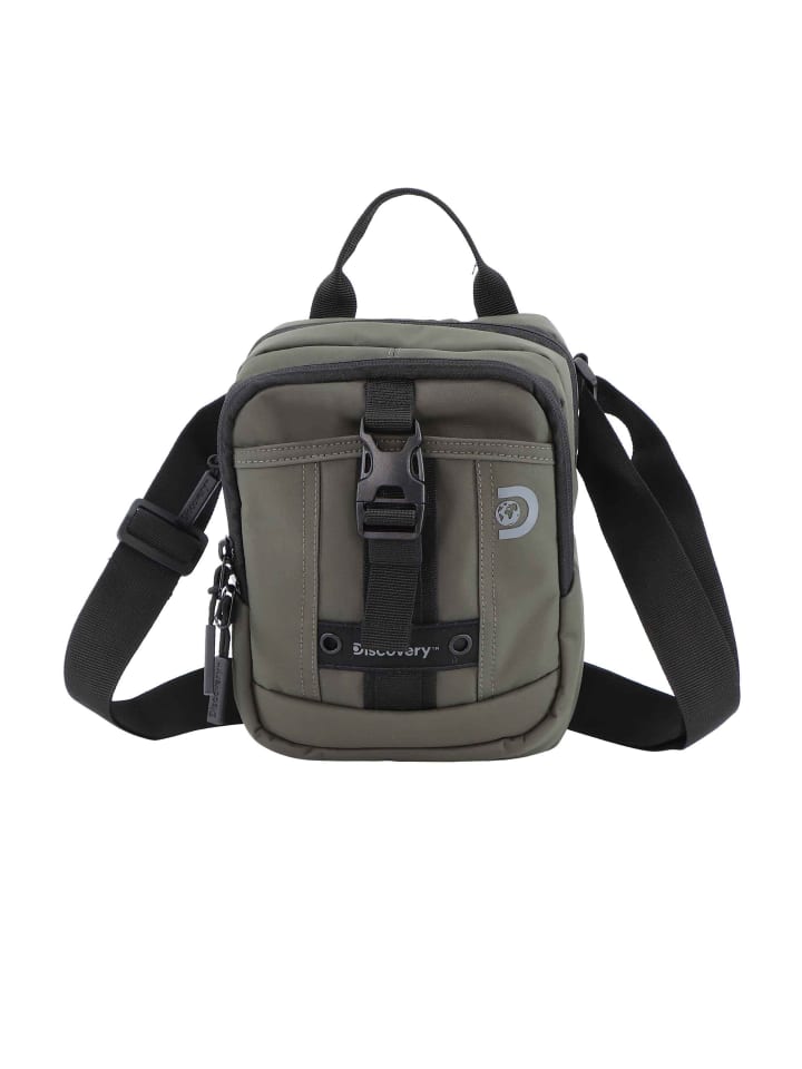 Schultertasche Shield in khaki