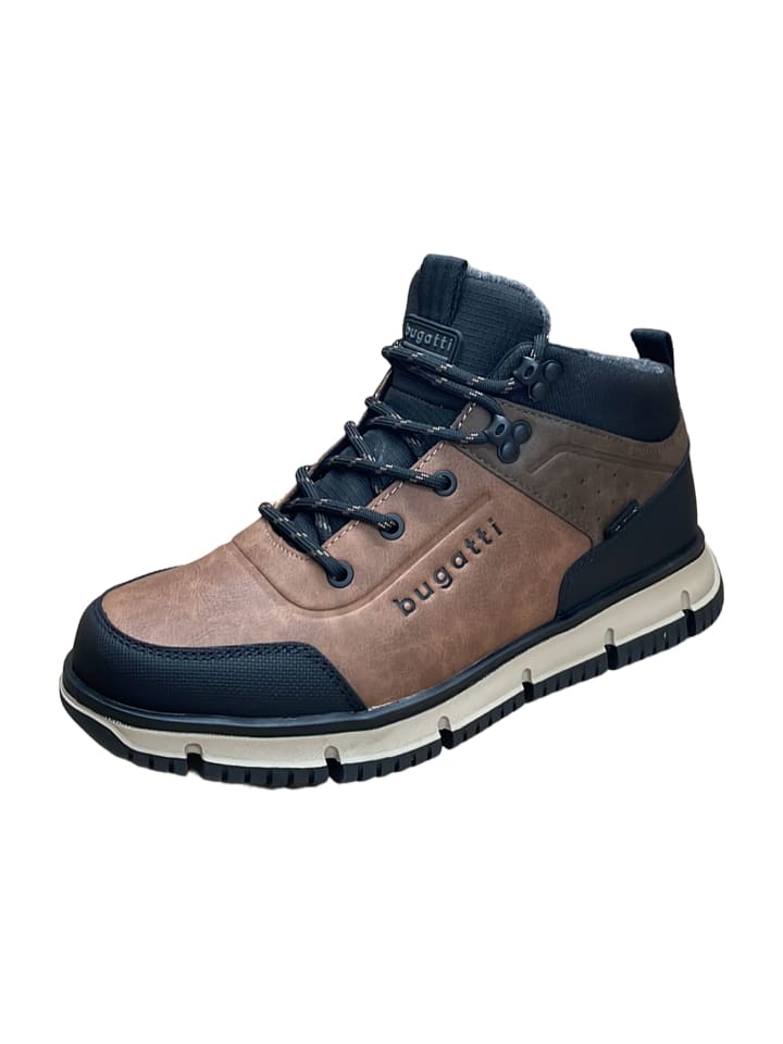 Schnürstiefeletten in Braun
