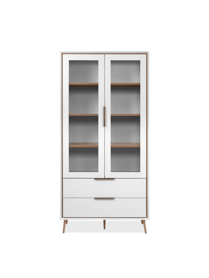 Sideboard ARONA in Eichenholz - (W)90 x (H)185 x (L)38 cm