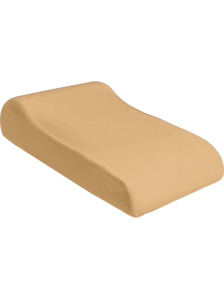 Single-Jersey Venenkissen-Spannbezug Freising in beige