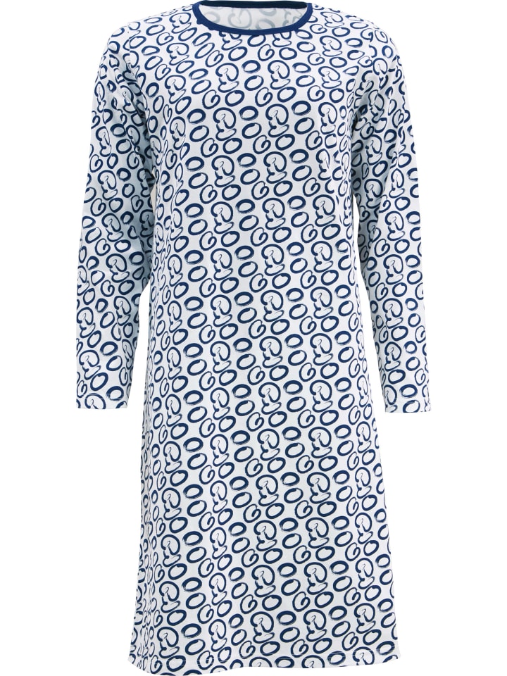 Single-Jersey Nachthemd in marine