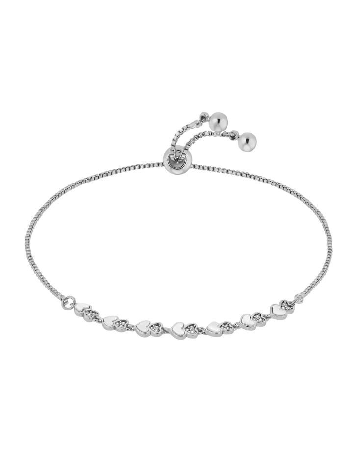 Armband mit Stein Alea silberfarben poliert in silberfarben poliert