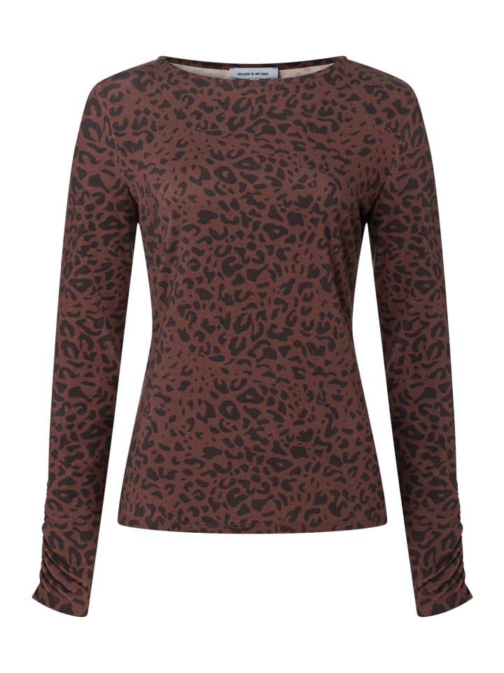 stylishes, schmales Leoshirt in leo print