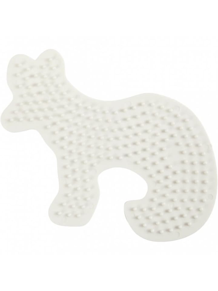 BioBeads Stiftplatte Fuchs, 11 x 9 cm, weiß - ab 5 Jahren