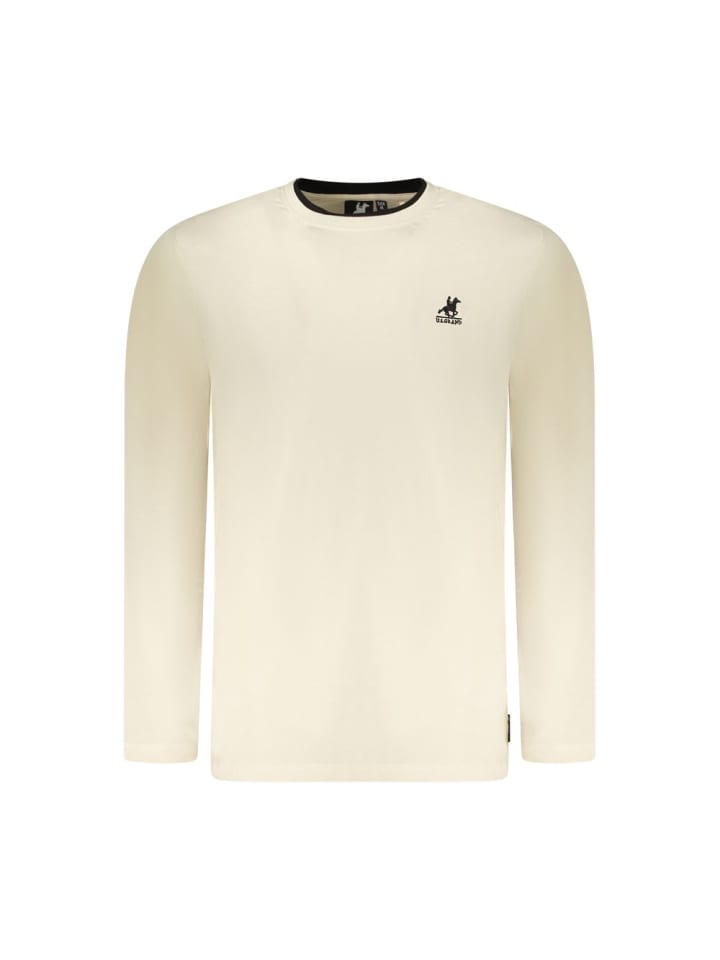 Beige Baumwolle Herren T-Shirt