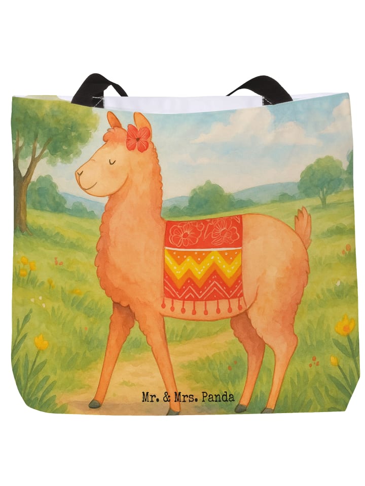 Tasche Alpaka Stolz Design ohne Spruch in Weiß