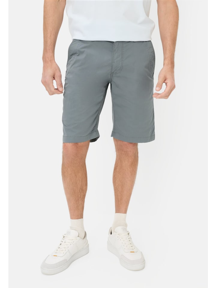 Bermuda Shorts mit Reißverschluss in Sturmblau