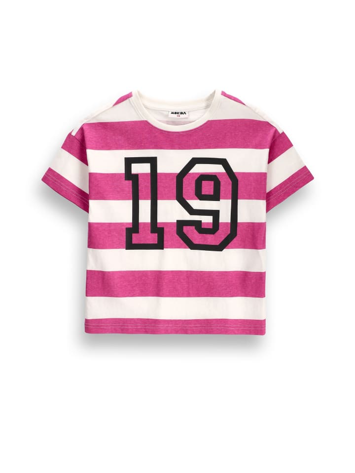 T-shirt mit kurzen Ärmeln in rosa