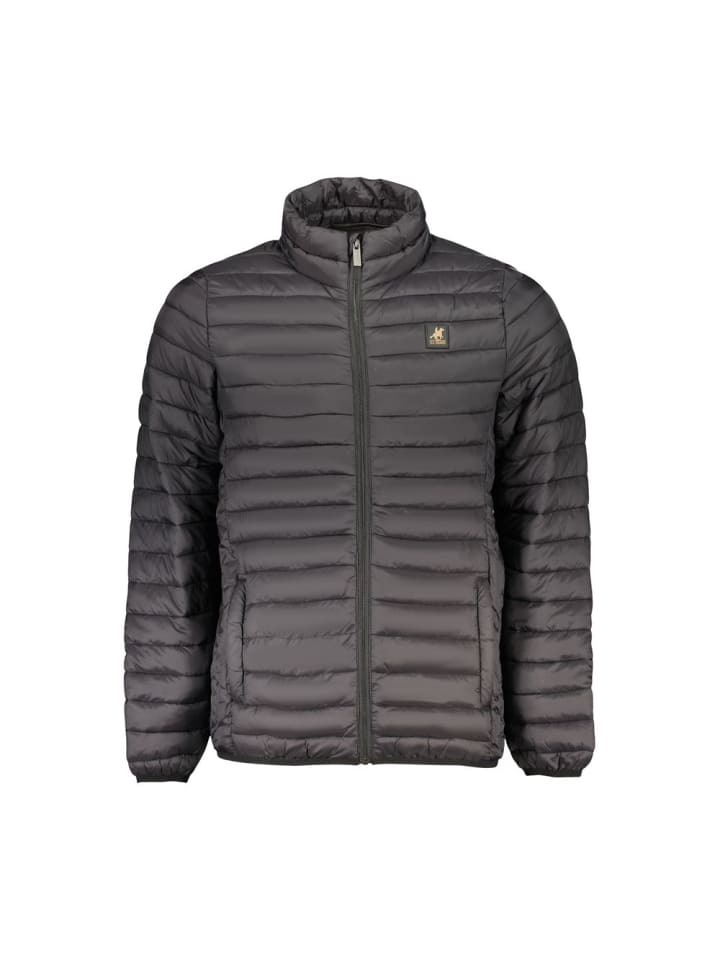 Schwarz Polyester Herren Jacke