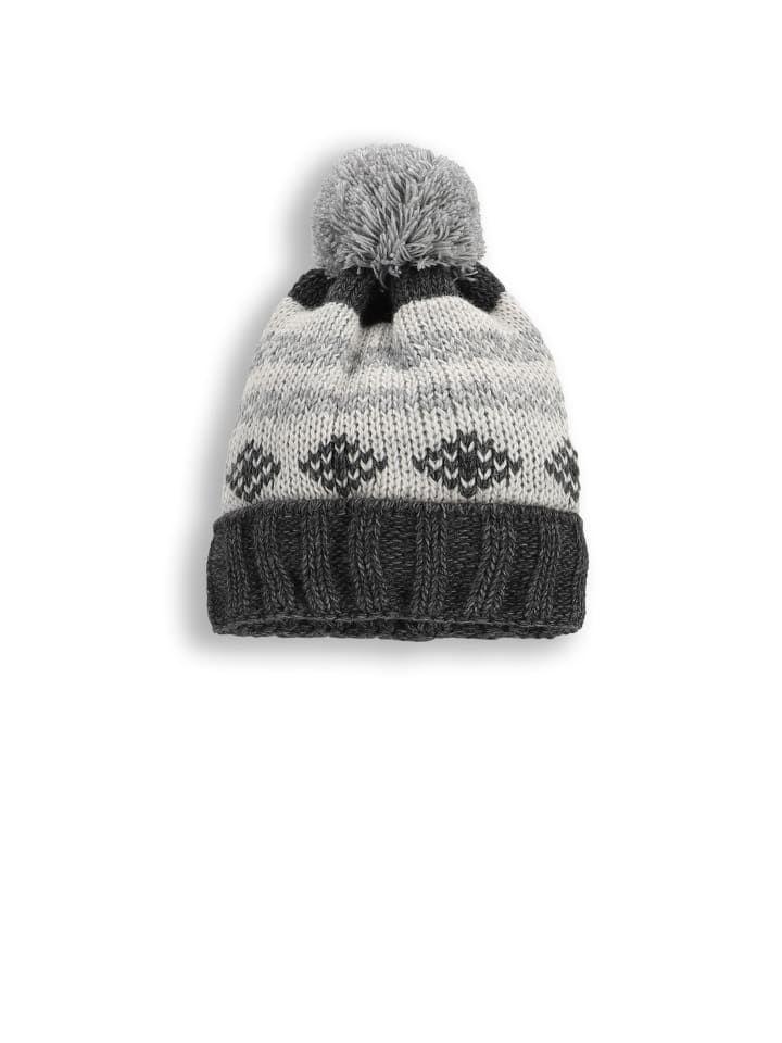Wintermütze mit Bommel in bunt