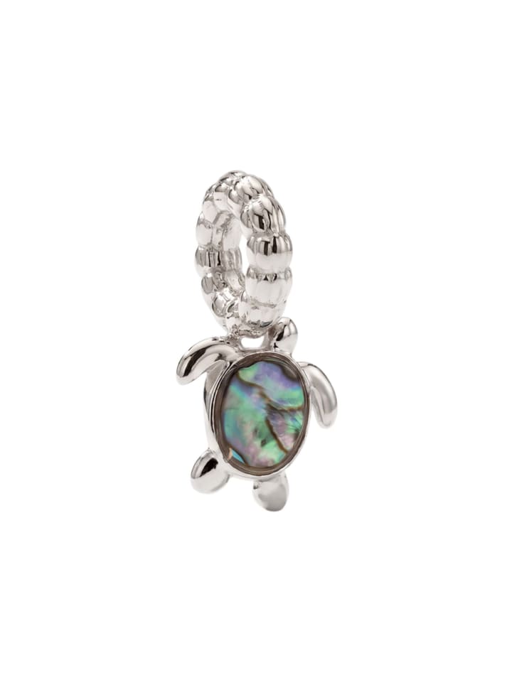 Charm LEI Abalone Turtle Silber