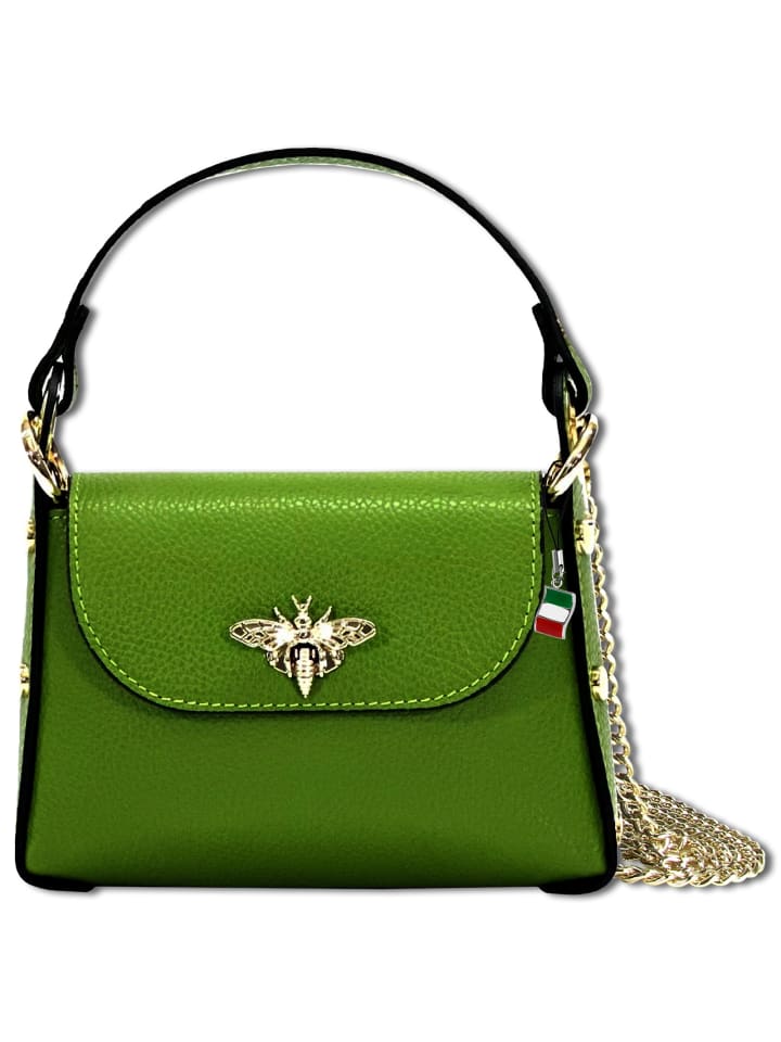 Florence Umhängetasche Leder grün ca. 19cm