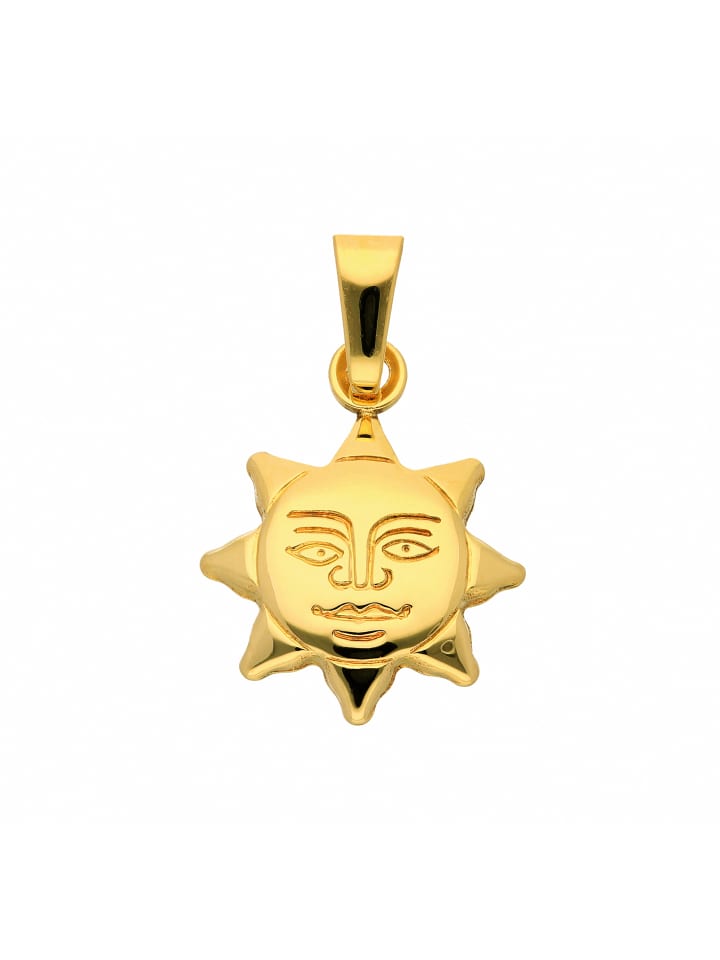 Damen 333 Gold Anhänger Sonne in gold
