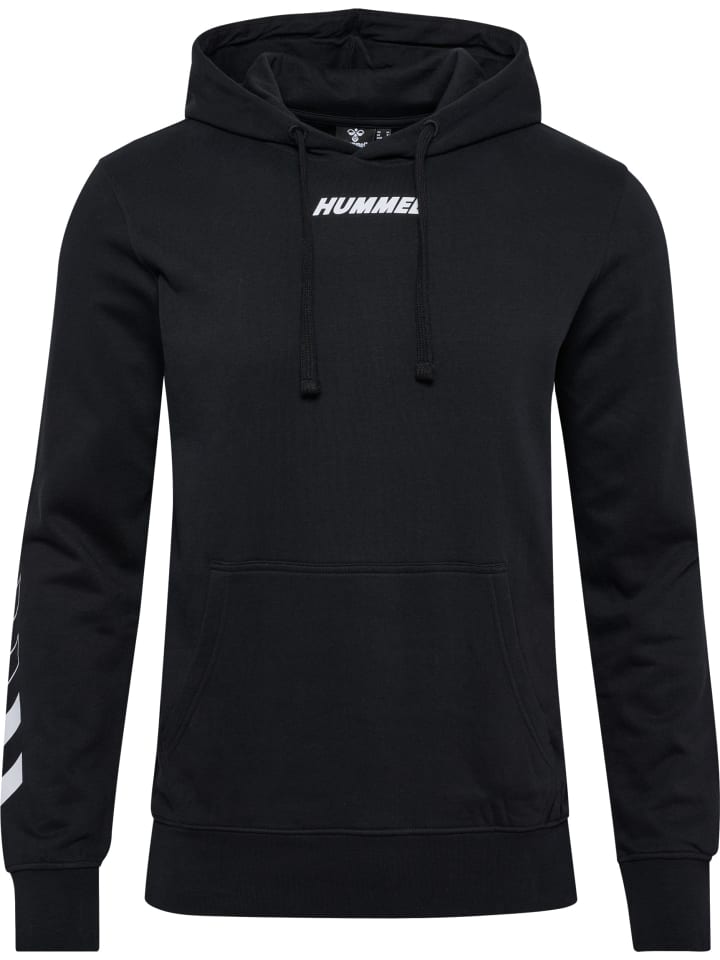 Verstellbare Taille Kapuzenpullover Hmlelemental Herren in BLACK
