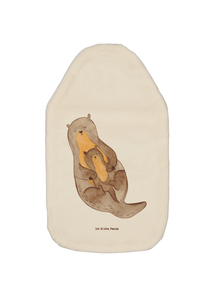 Wärmflasche Otter Kind ohne Spruch in Weiß