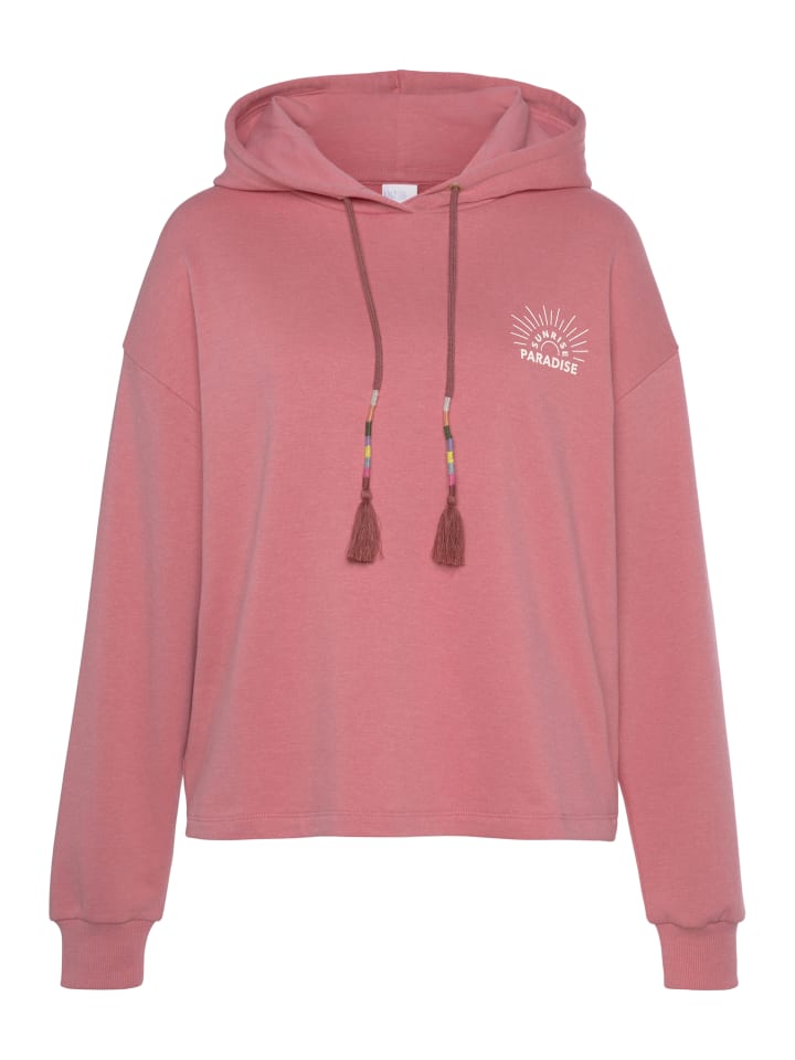 Hoodie in rosenholz
