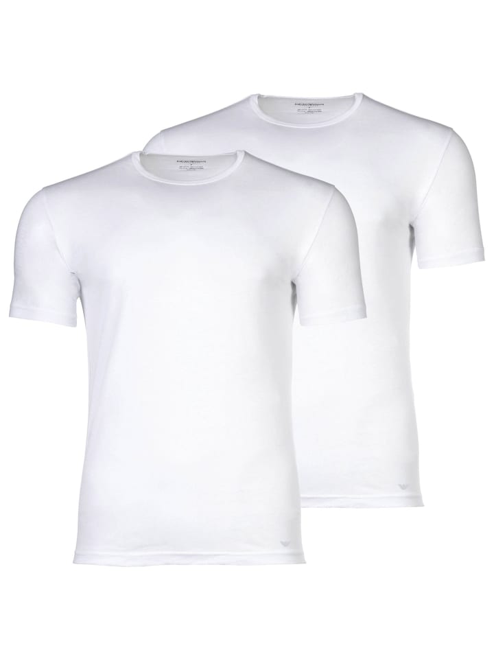 T-Shirt 2er Pack in Weiß
