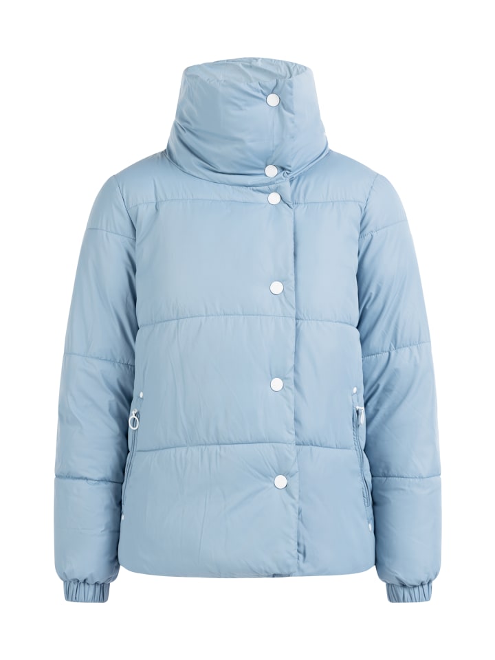 Damen Wattierte Winterjacke in Hellblau