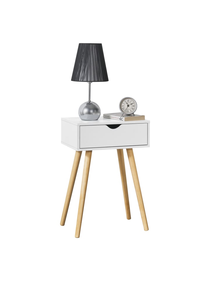Beistelltisch Östersund in Weiß (H)60cm (B)40cm (T)29.5cm