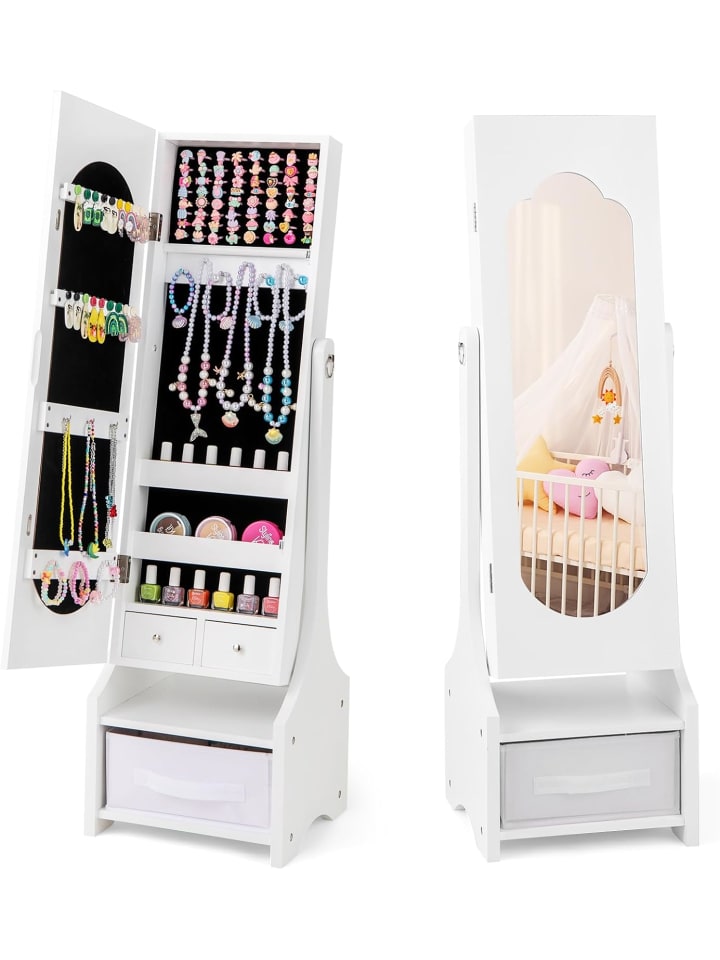 Kinder Schmuckschrank in Weiß