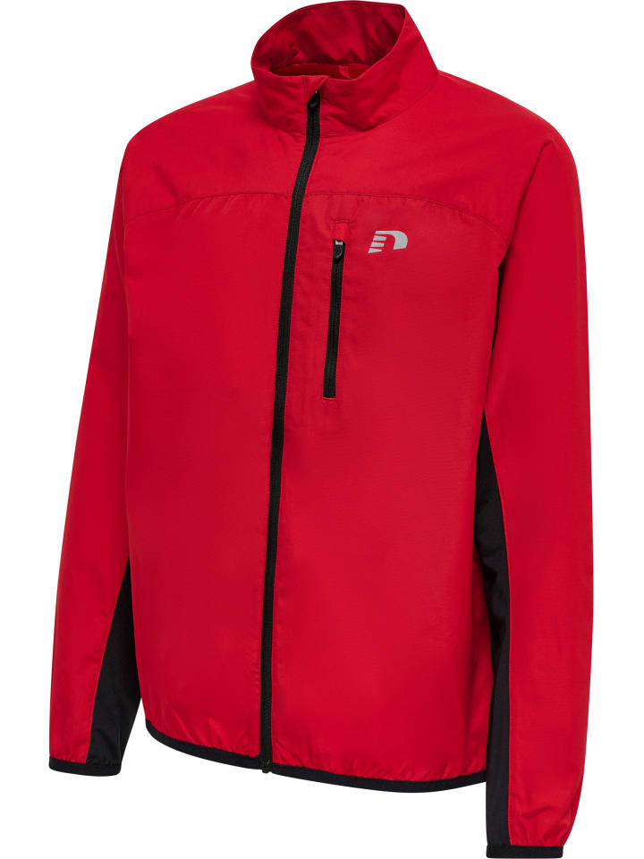 Reißverschluss Jacke Reflektierend Logo Kids Core Kinder in TANGO RED