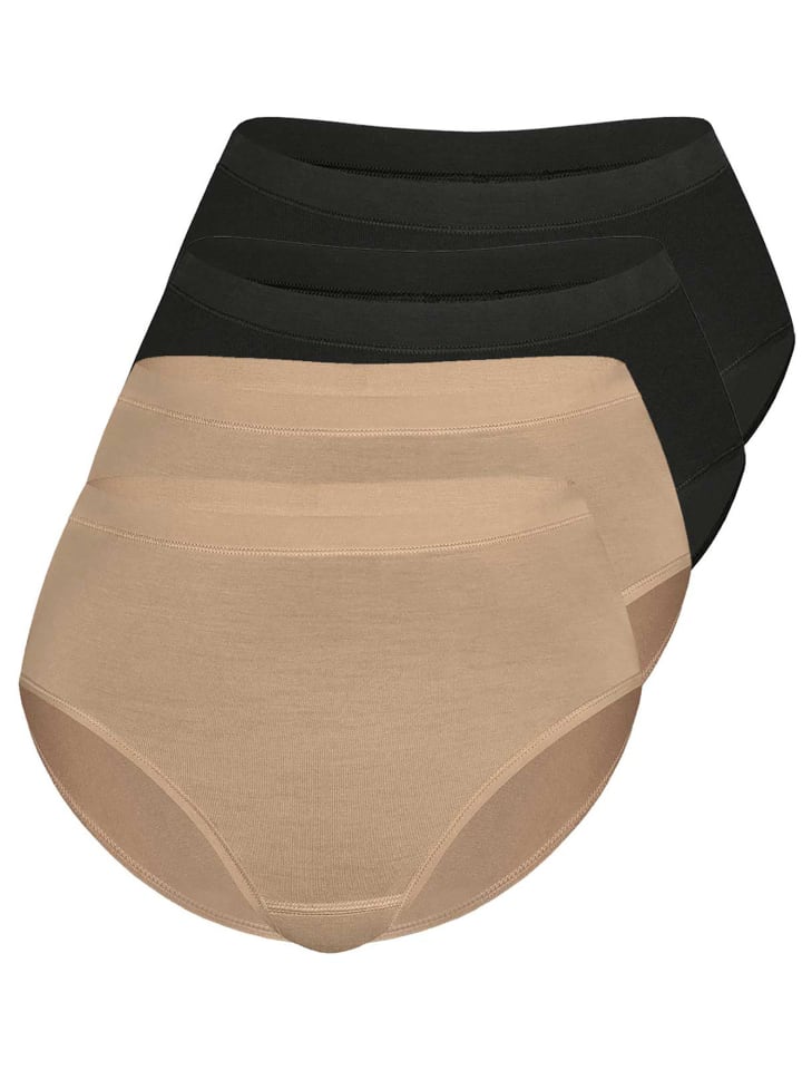 4er Sparpack Slip Midi in black skin