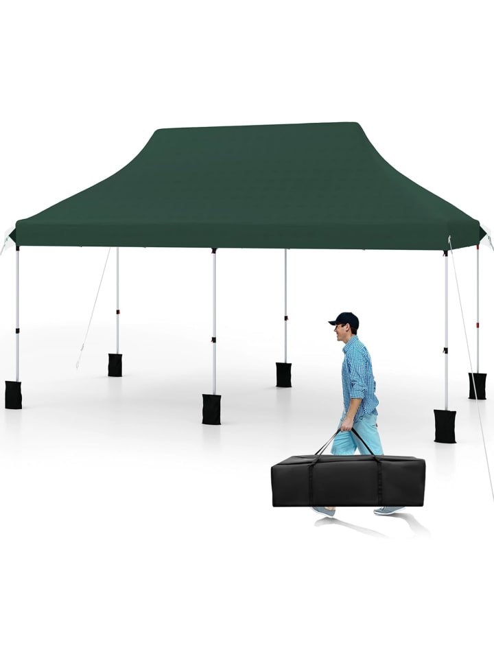 Pavillon 3x6m in Grün