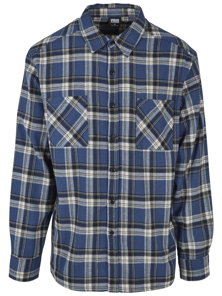 Long Sleeve Shirt in darkblue/whitesand