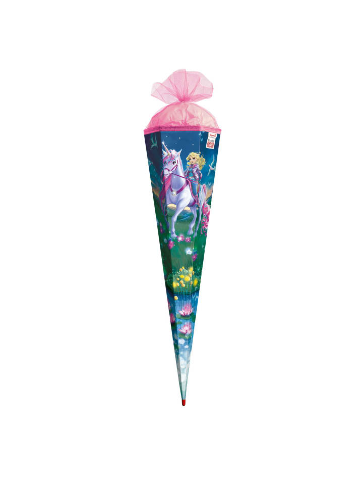 Motiv-Schultüte Magische Einhornreiterin 85 cm in Bunt