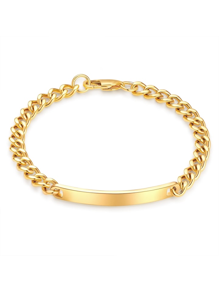 Armband aus Edelstahl in gelbgold