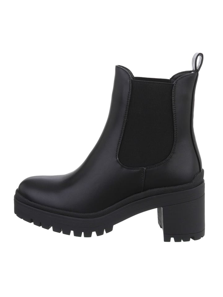 Stiefelette in Schwarz