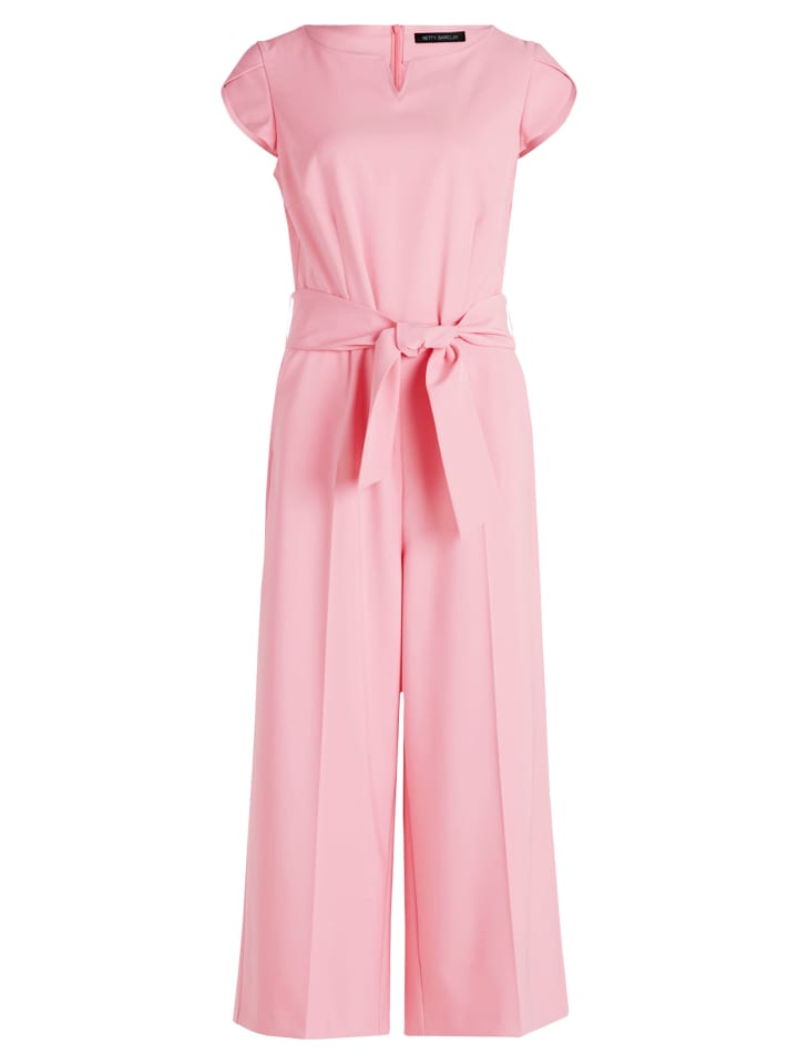 Jumpsuit mit Eingrifftaschen in Flamingo Pink