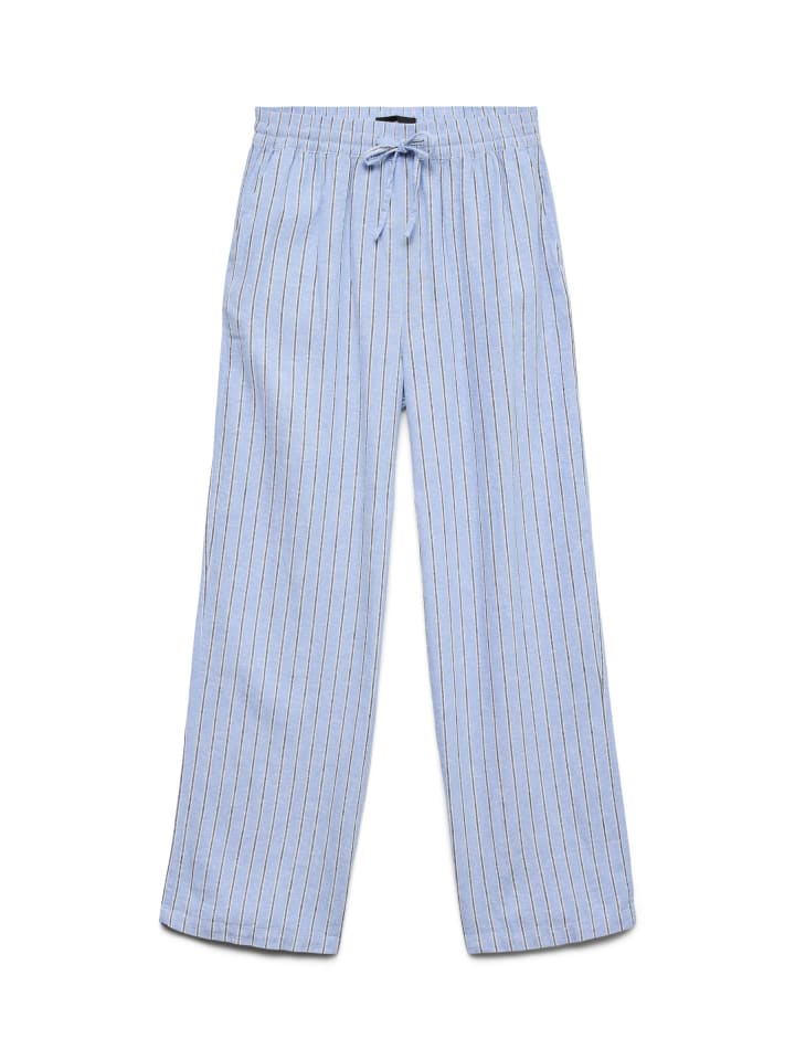 Hose mit weitem Beinschnitt in Cornflower Blue