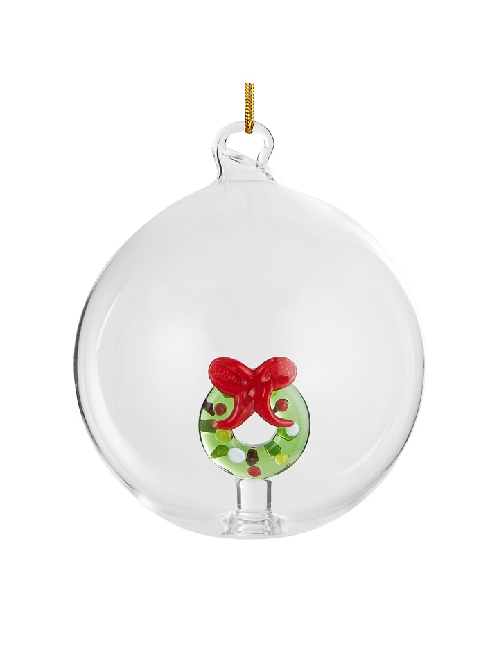Butlers Glaskugel HANG ON Kranz in Transparent
